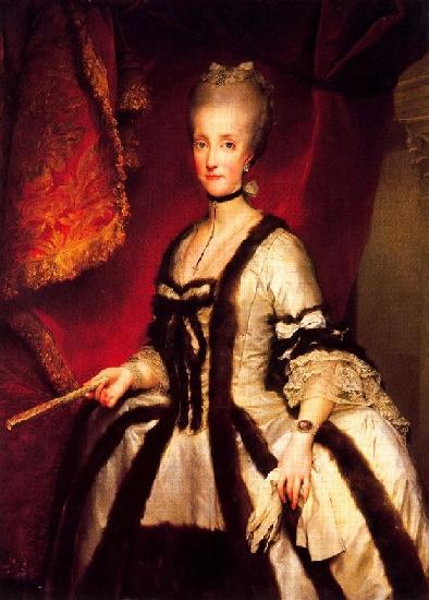 Anton Raphael Mengs Portrait of Maria Carolina of Austria